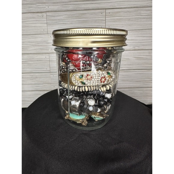 Jewelry - Mystery Mixed Jewelry Jar: Vintage-Modern Costume All Wearable Jewelry #12 Lot
